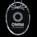Oval Optical Crystal Ornament